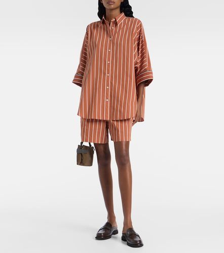 Chemise rayée en coton mélangé - Brunello Cucinelli - Modalova