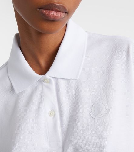 Moncler Polo en piqué de coton - Moncler - Modalova