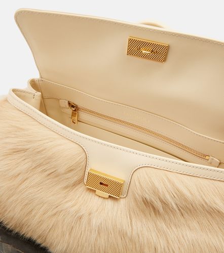 Sac Sicily Large en cuir et shearling - Dolce&Gabbana - Modalova