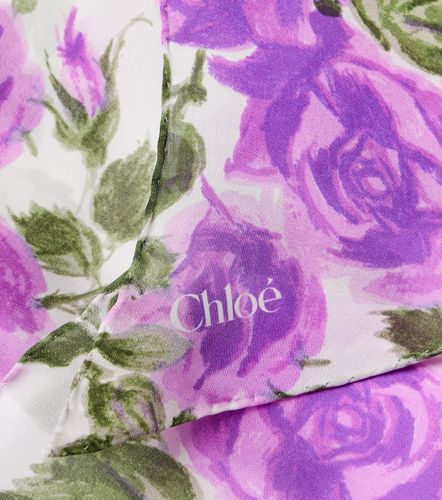 Chloé Foulard Chloé Bloom en soie à fleurs - Chloe - Modalova