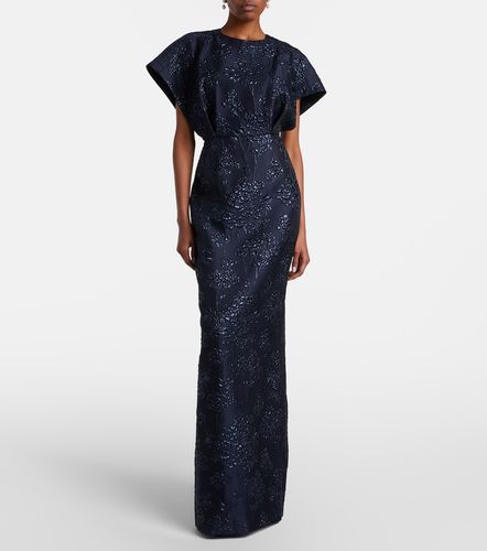 Robe longue Fan à fleurs - Carolina Herrera - Modalova