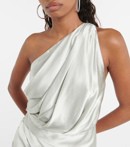 Robe longue asymétrique en satin de soie - The Sei - Modalova