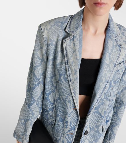 Blazer en jean à motif serpent - Sportmax - Modalova