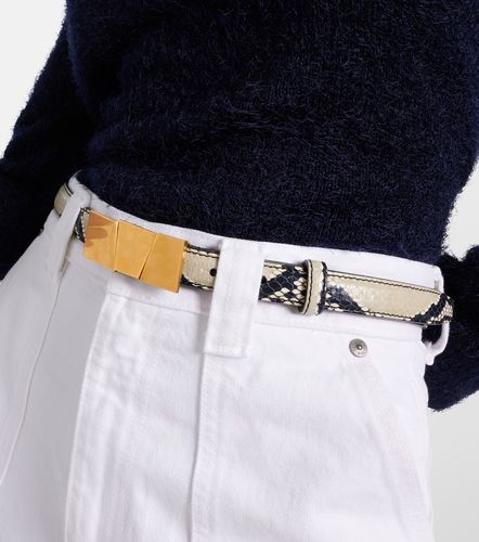 Ceinture Axel Small en cuir façon serpent - Khaite - Modalova