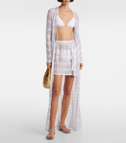 Jupe portefeuille Zigzag en lamé - Missoni - Modalova