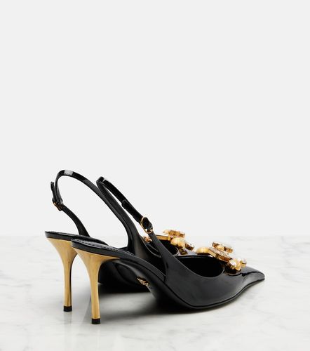 Escarpins slingback en cuir verni - Dolce&Gabbana - Modalova