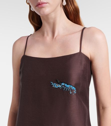 Alémais Robe longue en lin mélangé brodée - Alemais - Modalova