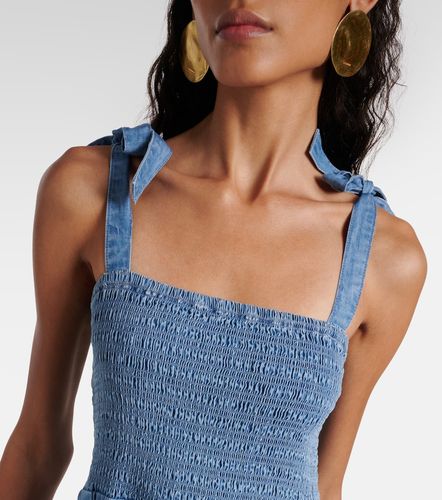 Robe midi Tola en coton mélangé à volants superposés - Veronica Beard - Modalova