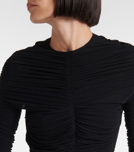 Mugler Robe longue en résille - Mugler - Modalova