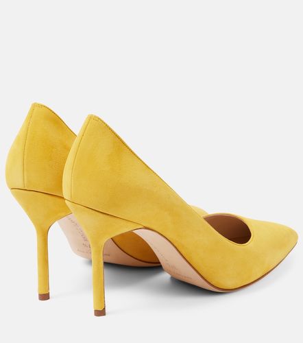 Escarpins BB 90 en daim - Manolo Blahnik - Modalova