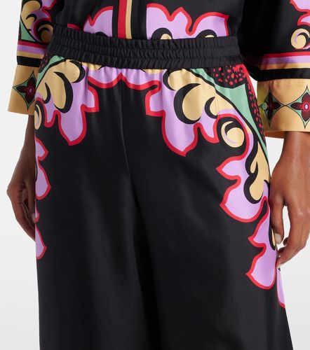 Pantalon palazzo imprimé en soie - La DoubleJ - Modalova
