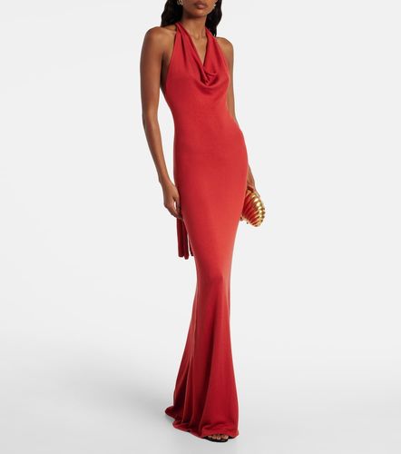 Robe longue en soie mélangée - Aya Muse - Modalova