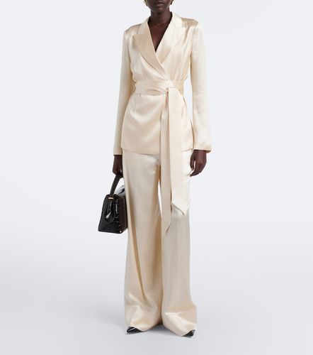 Pantalon ample Dijon en satin de soie - Joseph - Modalova
