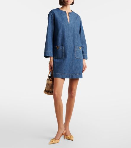 Valentino Robe VGold en chambray - Valentino - Modalova