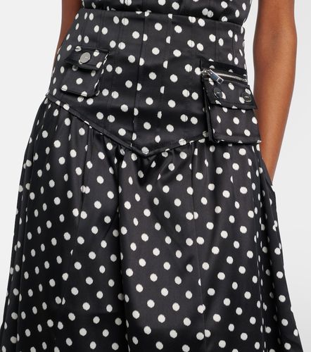 Ganni Jupe longue en satin à pois - Ganni - Modalova