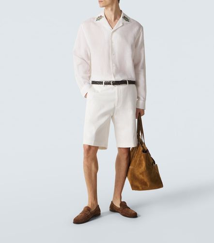 Etro Chemise brodée en lin - Etro - Modalova