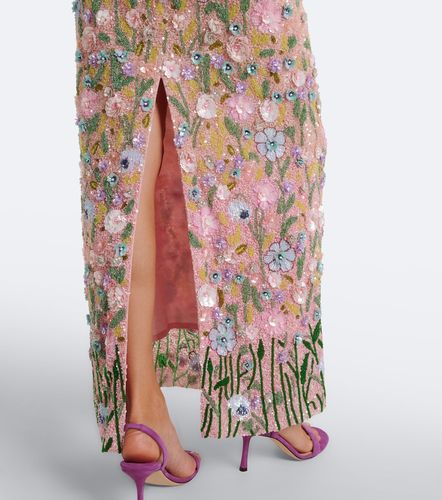 Là Fuori Robe longue à ornements et appliqués floraux - La Fuori - Modalova