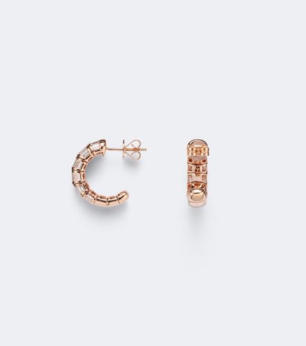 Boucles d'oreilles Hugie en or rose 18 ct et diamants - Shay Jewelry - Modalova