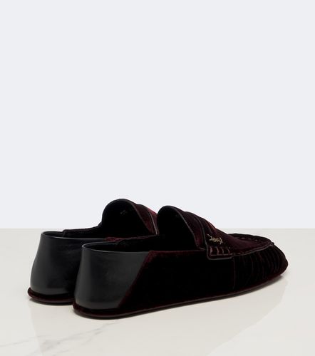 Mocassins Le Loafer en velours - Saint Laurent - Modalova