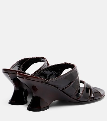 Mules compensées 75 en cuir verni - Dries Van Noten - Modalova