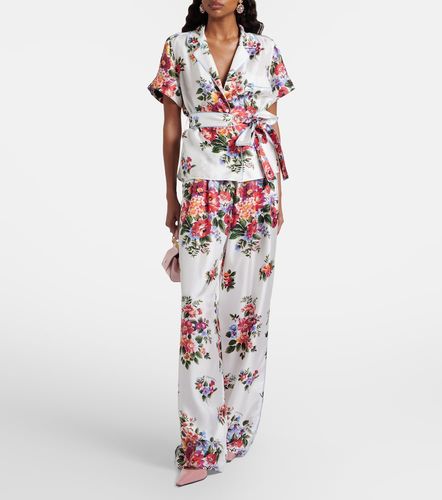 Top cache-cœur en sergé de soie - Dolce&Gabbana - Modalova