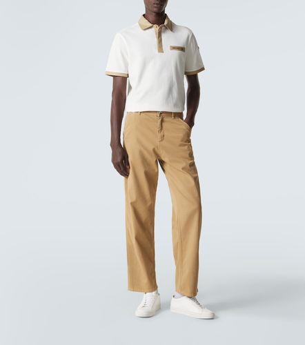 Polo en coton piqué à logo - Moncler - Modalova