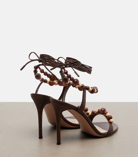 Sandales Pandawa en cuir à perles - Gianvito Rossi - Modalova