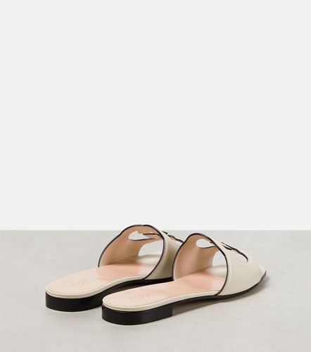 Gucci Mules Interlocking G en cuir - Gucci - Modalova