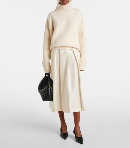 Jupe midi Twinflower en laine et soie - Toteme - Modalova
