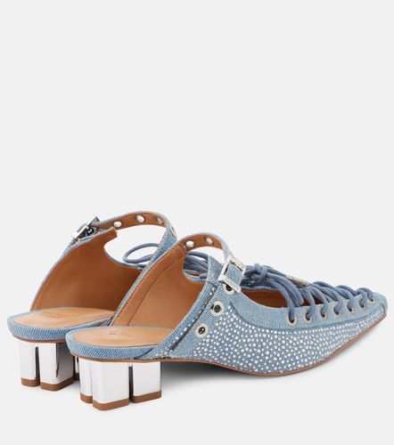 Ganni Mules en jean à ornements - Ganni - Modalova