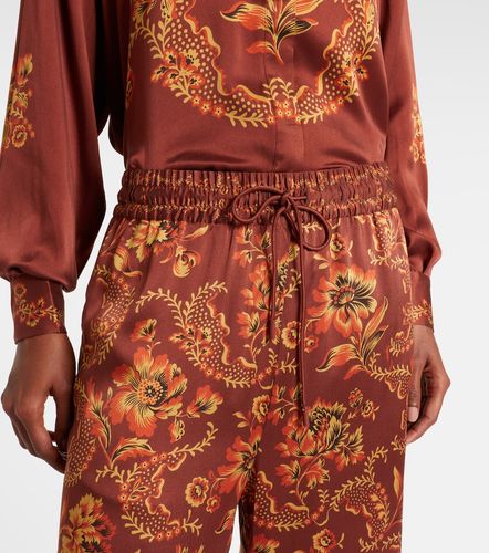 Alémais Pantalon ample Seraphina imprimé en soie - Alemais - Modalova