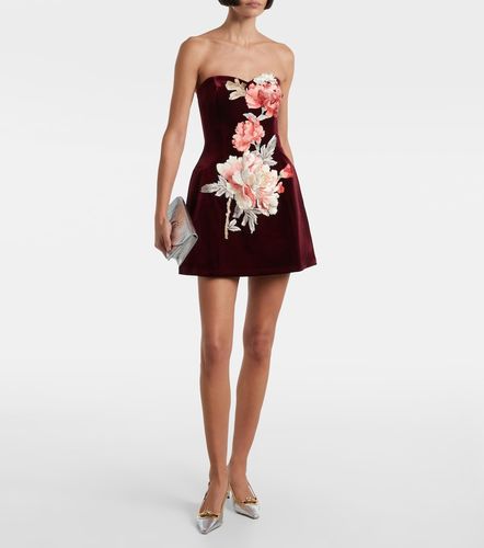 Robe Rosario en velours à fleurs - Leo Lin - Modalova