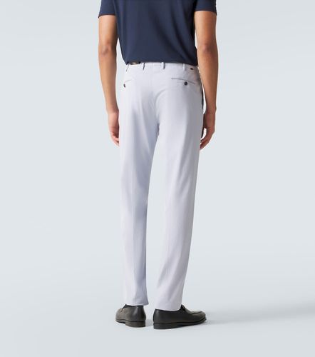 Pantalon slim en coton et soie - Slowear - Modalova