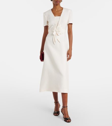 Robe midi en Crêpe Couture à appliqué - Valentino - Modalova