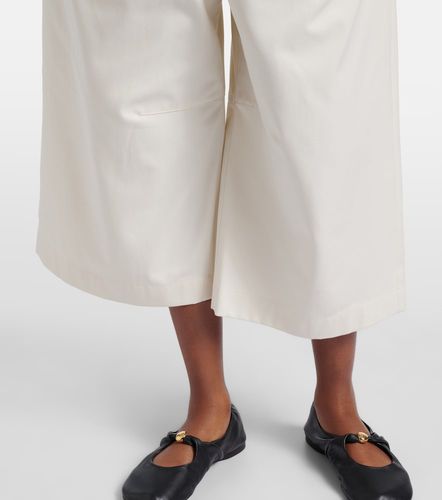 Jupe-culotte en gabardine de coton et soie - Loewe - Modalova