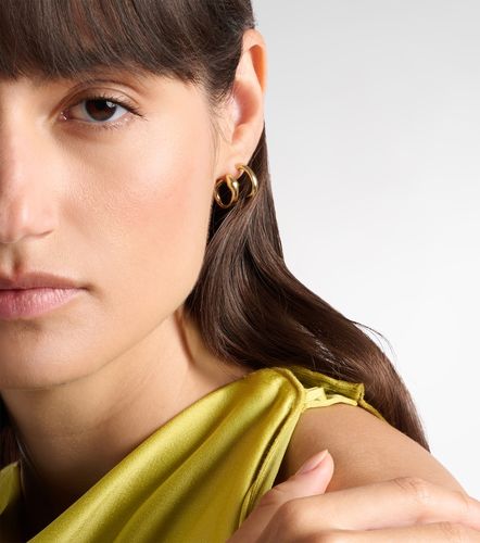 Boucles d'oreilles Spiral Cobra en or 18 ct et émeraudes - Ileana Makri - Modalova