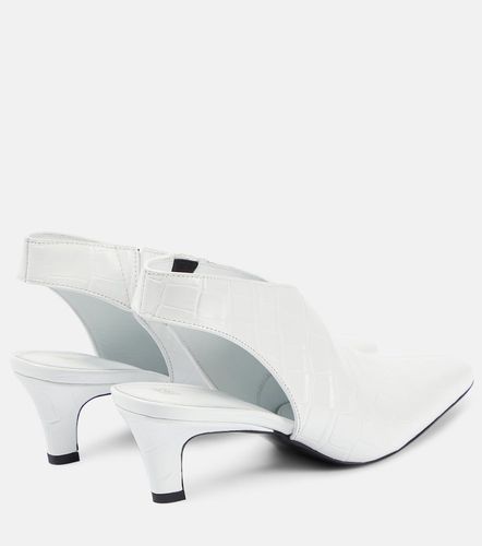 Escarpins slingback Croco Slim en cuir - Toteme - Modalova