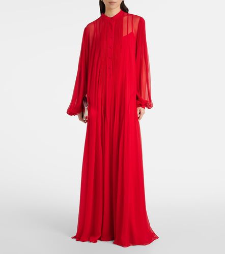 Robe longue Clarinda en soie - Costarellos - Modalova