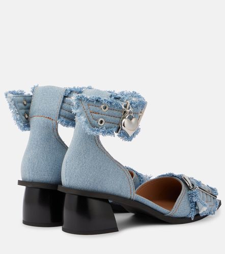 Escarpins Feminine Buckle en jean - Ganni - Modalova