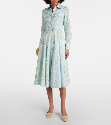 Robe chemise en popeline de coton à motif floral - Emilia Wickstead - Modalova