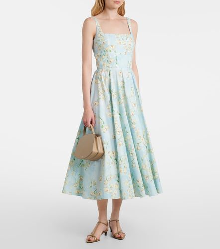 Robe midi Mona en coton à fleurs - Emilia Wickstead - Modalova