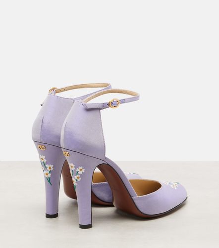 Escarpins Hi Dolly 105 brodés en satin - Valentino Garavani - Modalova