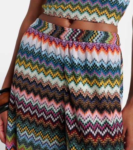 Pantalon palazzo Zigzag en lamé - Missoni - Modalova