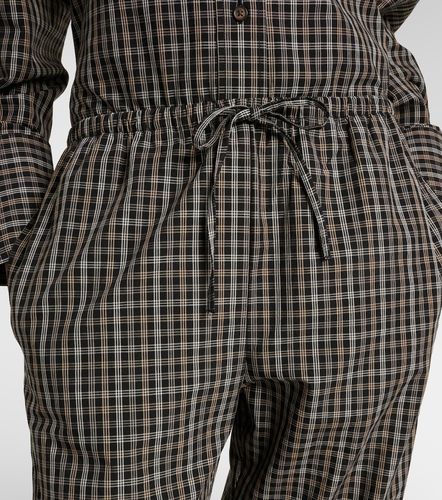 Róhe Pantalon ample en coton à carreaux - Rohe - Modalova