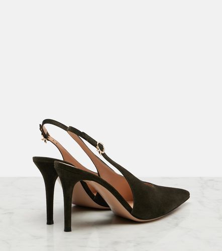 Escarpins slingback Robbie en daim - Gianvito Rossi - Modalova