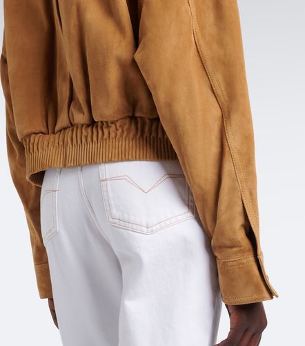 Versace Veste blouson en daim - Versace - Modalova