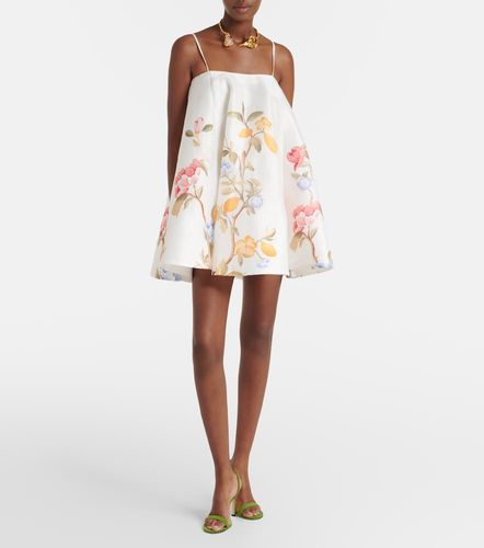 Robe Caitlin en lin mélangé à fleurs - Leo Lin - Modalova