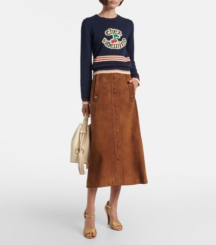 Valentino Jupe midi en daim - Valentino - Modalova