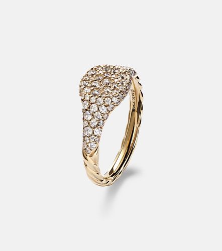 Bague Petite Pavé en or 18 ct et diamants - David Yurman - Modalova