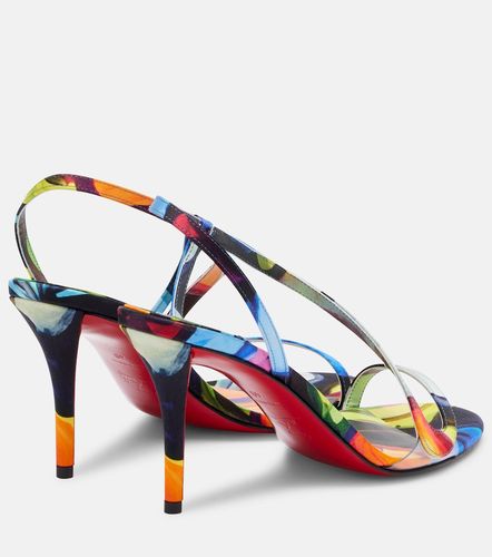 Sandales Rosa Z 80 imprimées en satin - Christian Louboutin - Modalova